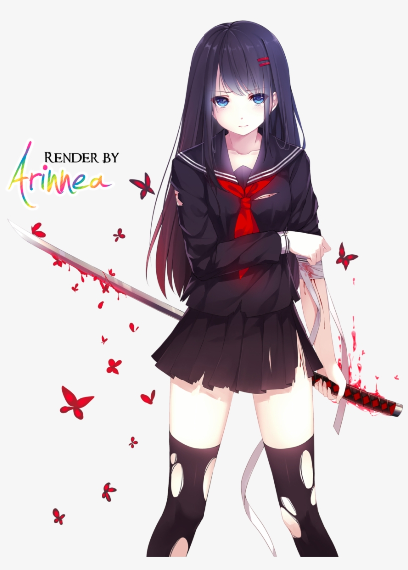 Anime Girl Render By Arinnea-d6wxctf, transparent png #7133406