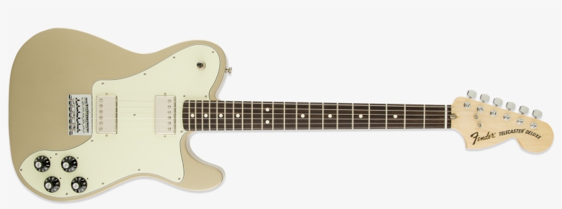 Fender Chris Shiflett Telecaster Deluxe Shoreline Gold, transparent png #7134033
