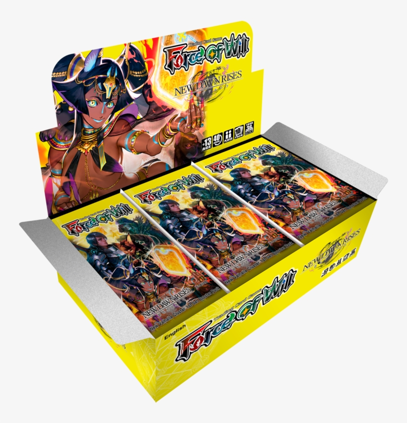 Force Of Will New Dawn Rises Booster Box, transparent png #7134589