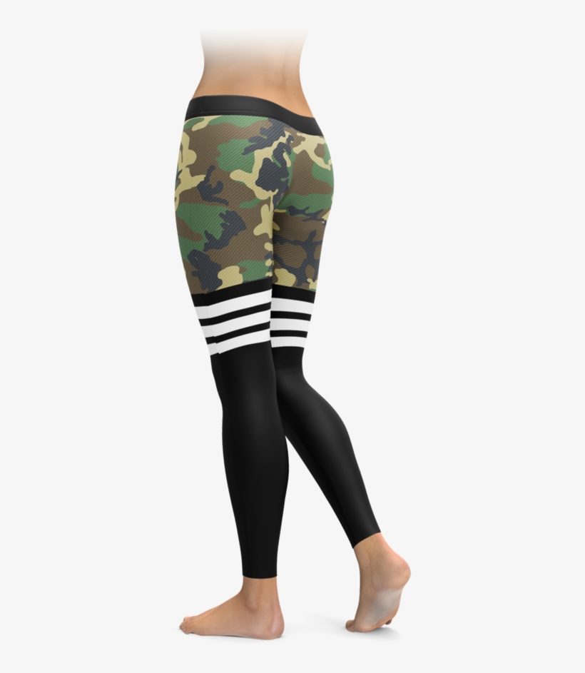 New Sexy Camo Print High Sock Leggings, transparent png #7135789