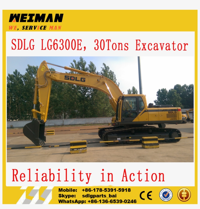 Pin By Young Bai On Sdlg Crawler Excavator Lg6300e, transparent png #7136529