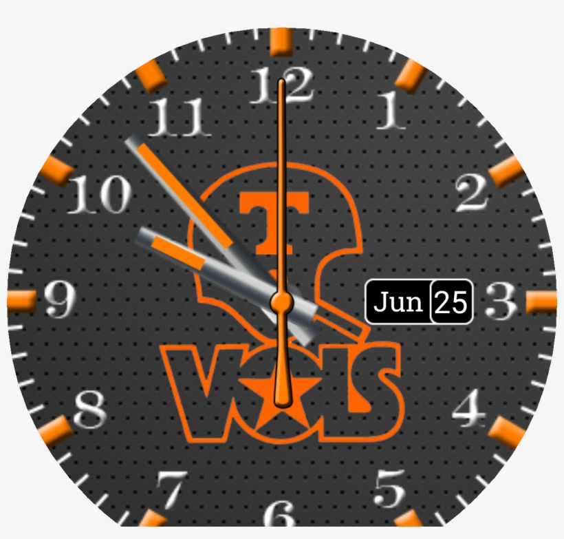 Vols Orange Watch Face Preview, transparent png #7139216