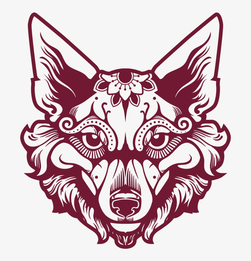 Sacred Coyote Tattoo Style Logo Created By E-rex Of, transparent png #7139652