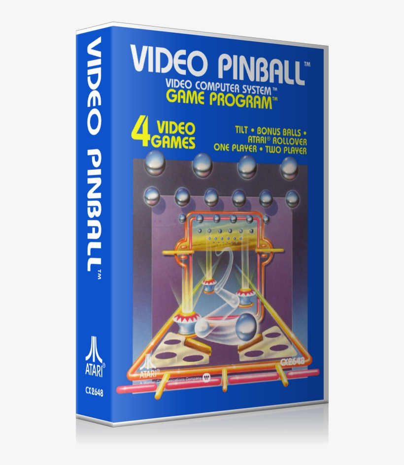 Video Pinball Atari 2600 Game Cover To Fit A Ugc Style, transparent png #7140712