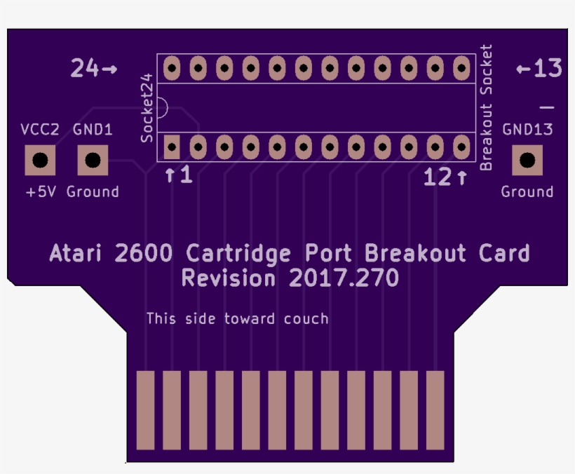 Atari Vcs 2600 Cartridge Port Breakout, transparent png #7140787