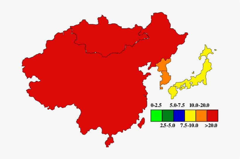 Male Oesophageal Cancer Incidences/100,000, transparent png #7141939