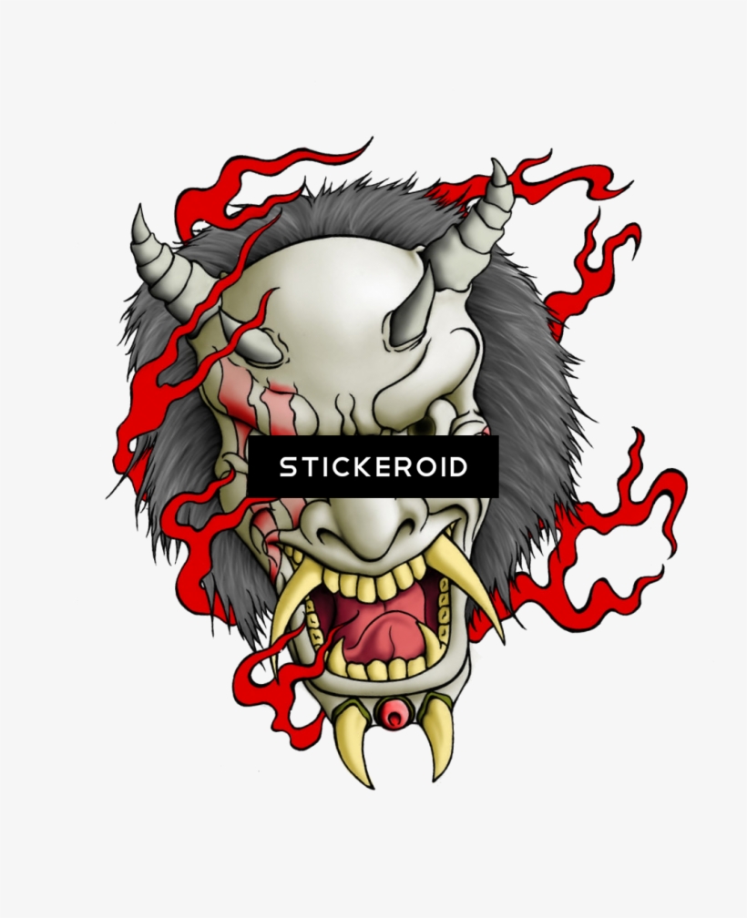 Oni Mask Art, transparent png #7142221
