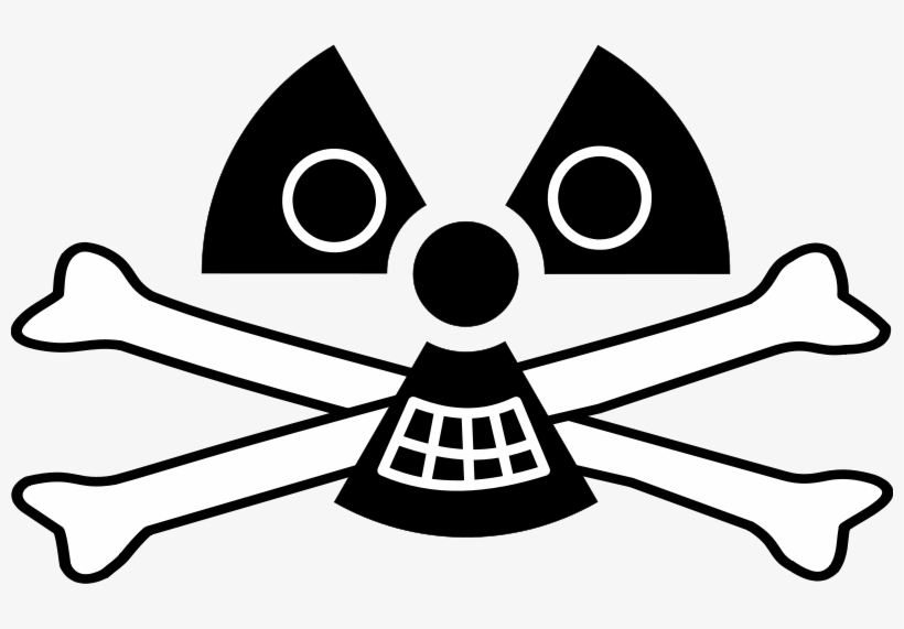 Free Radioactive Skull With Bones, transparent png #7145009