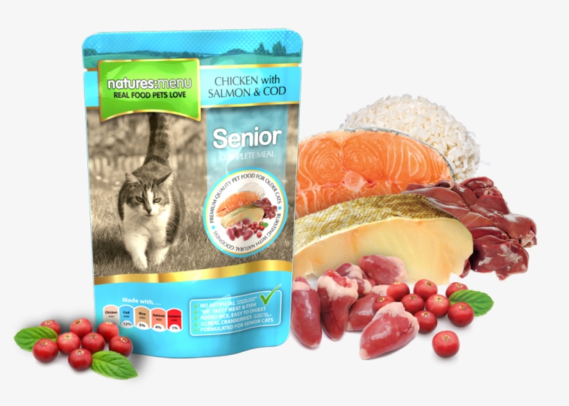 Natures Menu Cat Food Pouch Senior, transparent png #7146839