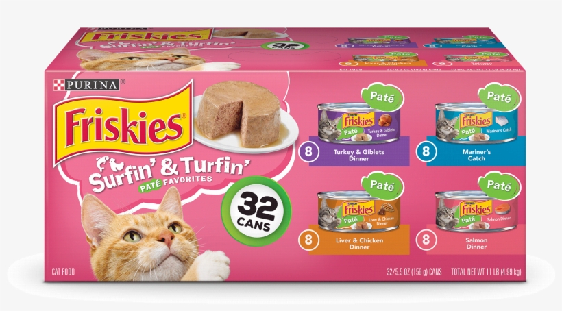 Friskies Pate Surfin' & Turfin' Favorites Adult Wet, transparent png #7147390