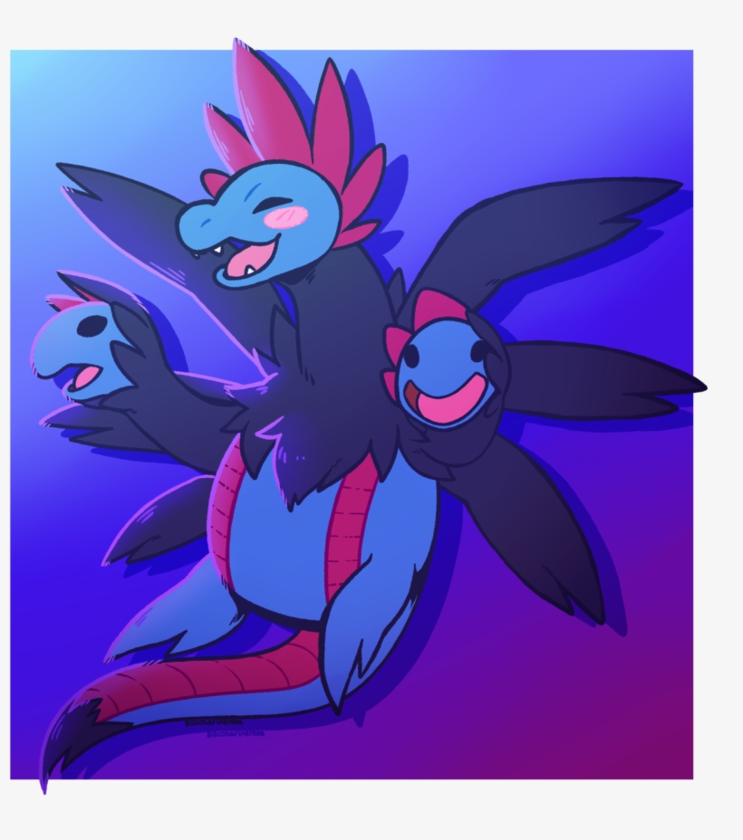 Happy Hydreigon, transparent png #7147871