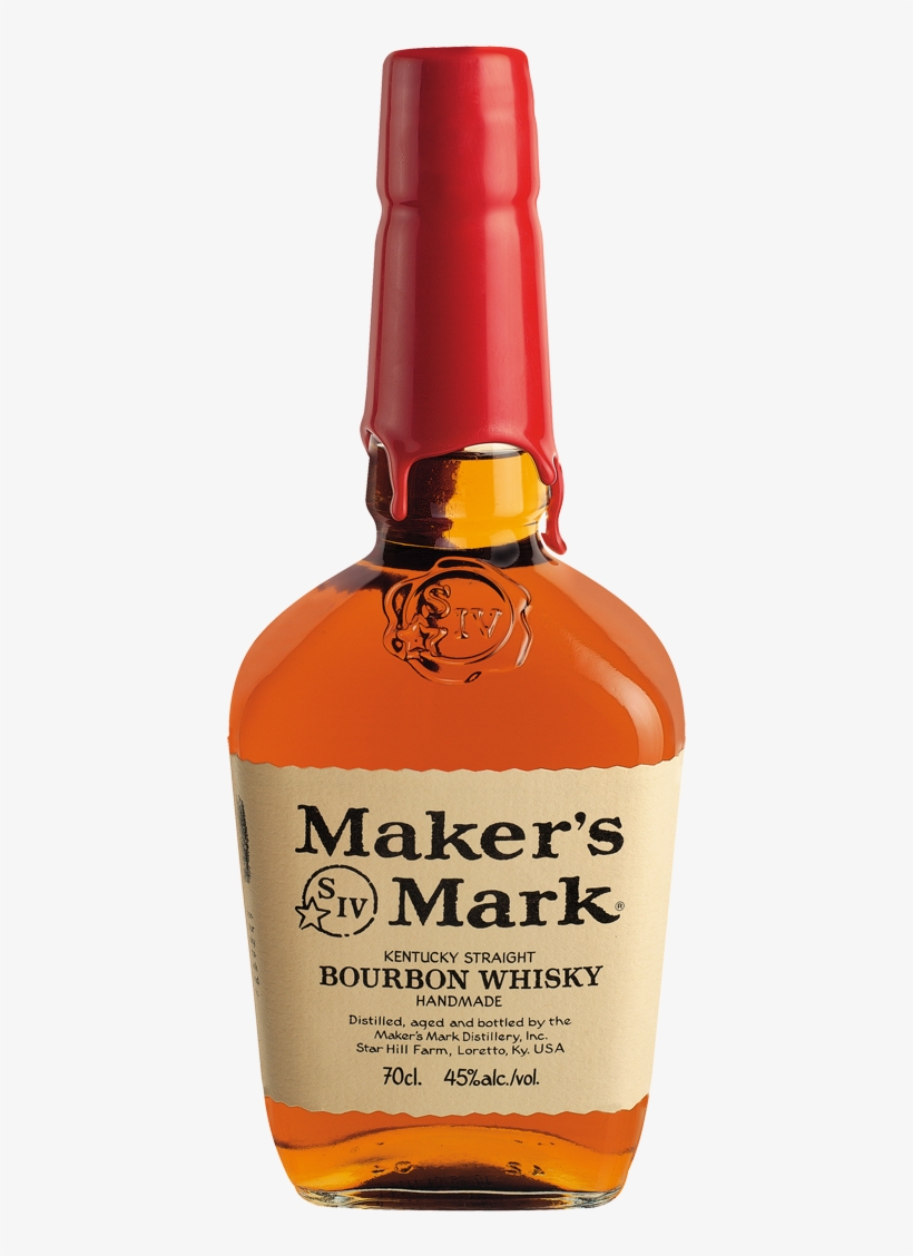 Maker's Mark Kentucky Straight Bourbon Whiskey, transparent png #7149485