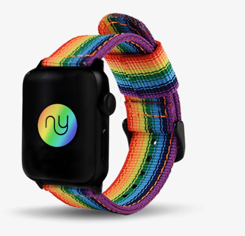 Nyloon Shows Lgbt Pride With Rainbow Apple Watch Band, transparent png #7149650