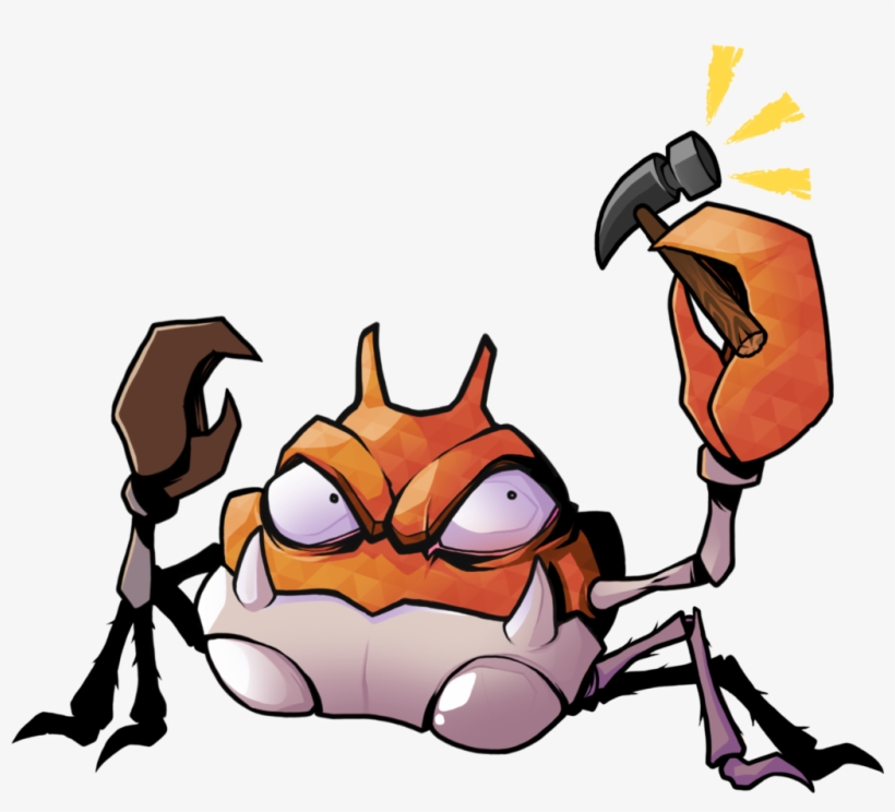 Krabby Used Crabhammer By Edmoffatt, transparent png #7150242