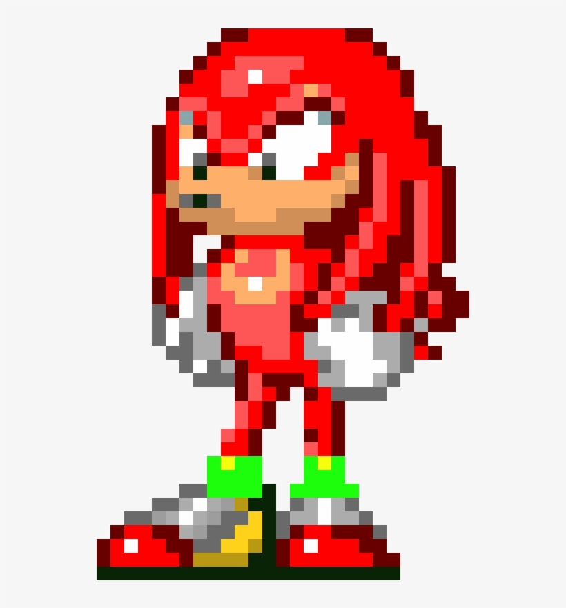 Sonic Knuckles Knuckles Sprite Free Transparent Png Download Pngkey ...