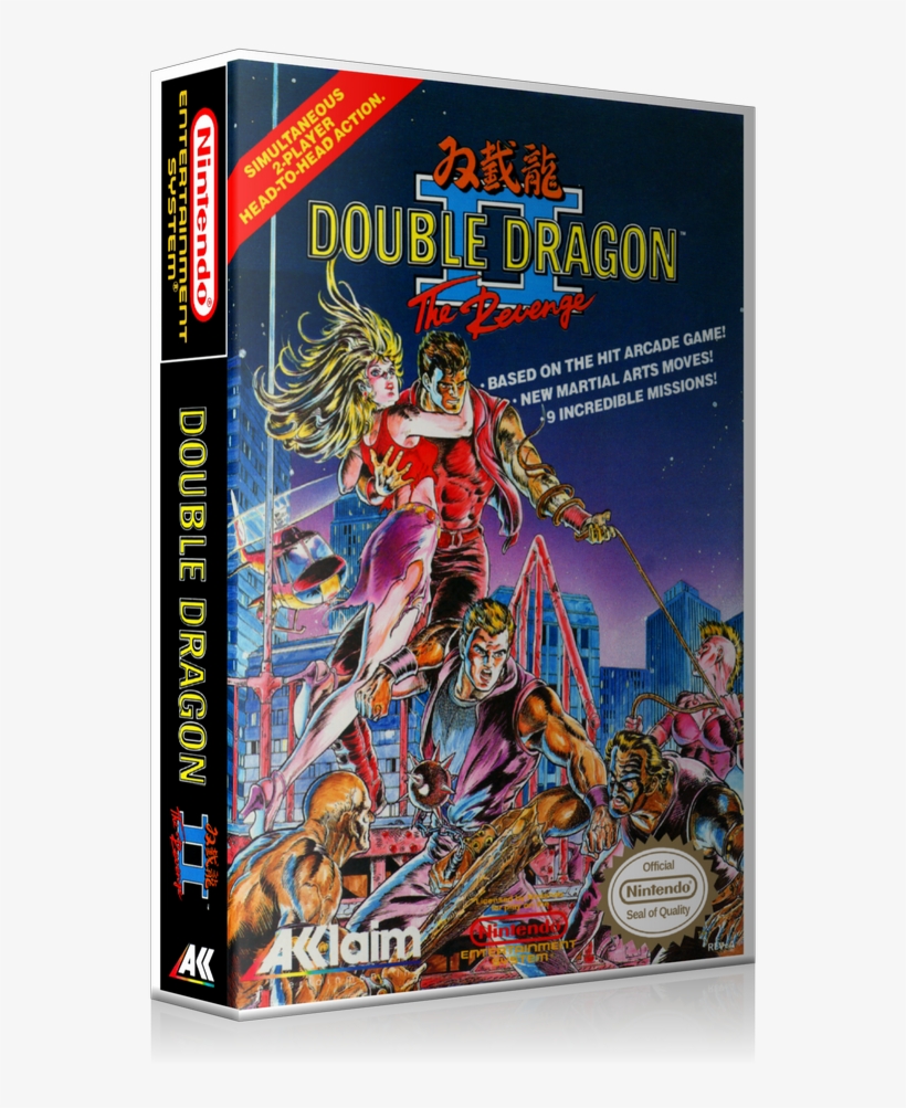 Nes Double Dragon Ii Retail Game Cover To Fit A Ugc, transparent png #7151729