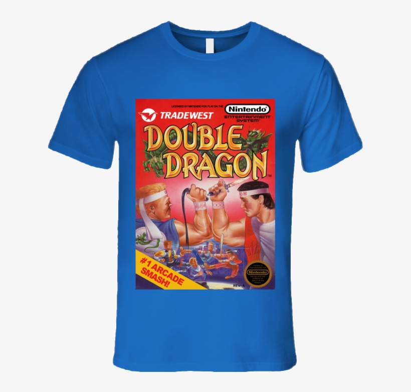 Double Dragon Nintendo Game Cover T Shirt, transparent png #7152664