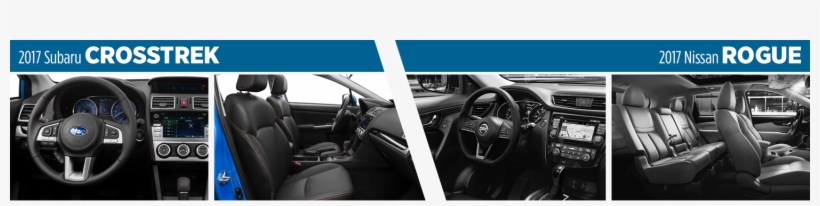 Compare 2017 Crosstrek Vs Nissan Rogue Interior Styling, transparent png #7154084
