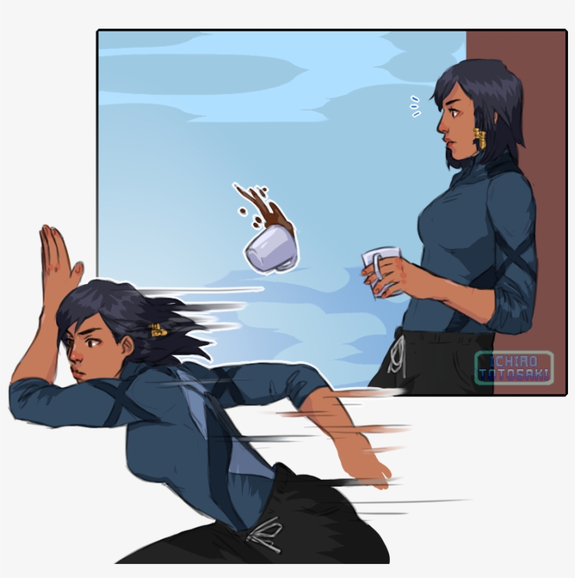 Angela Just Wants To Be Held In Fareeha's Big Buff, transparent png #7154672