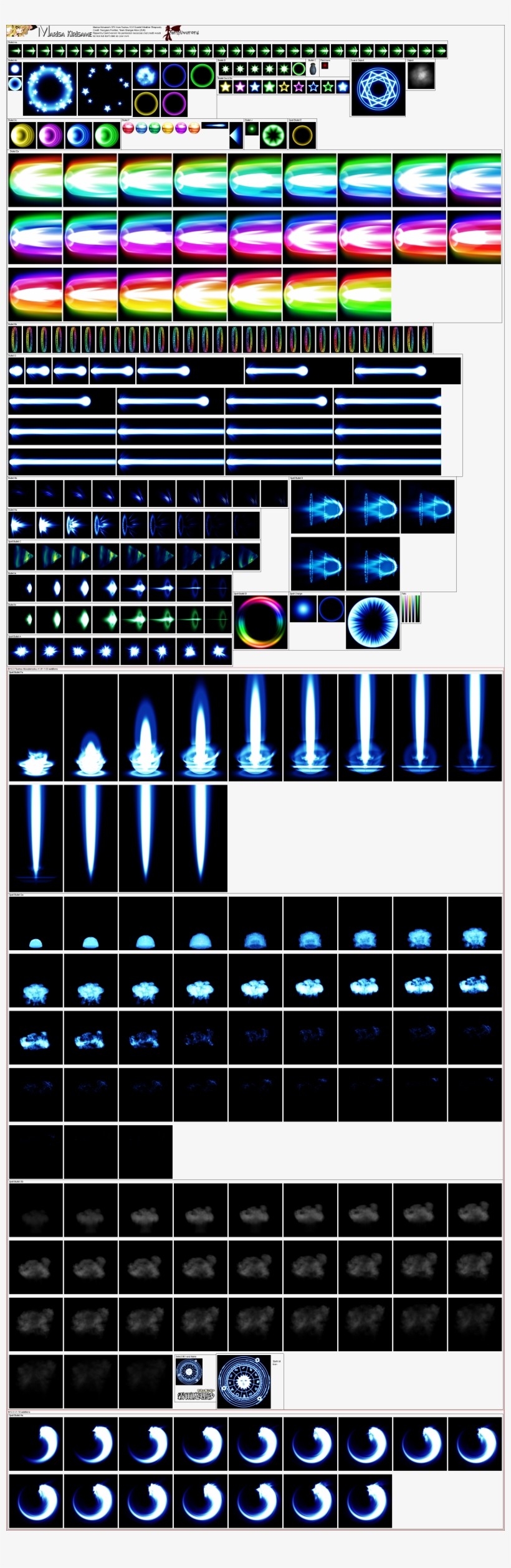 Click For Full Sized Image Marisa Kirisame's Effects, transparent png #7155119