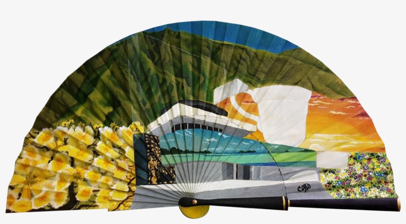 Handfan Abanico Pintado A Mano Irene Calcaño Accesorio, transparent png #7157258