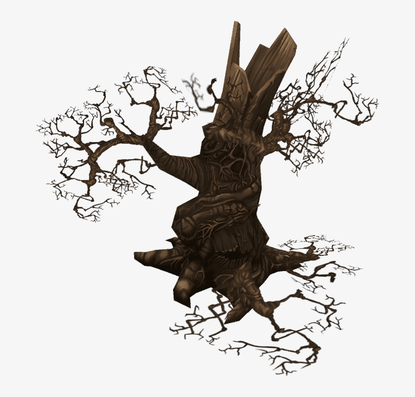 Low Poly Dead Tree Pack, transparent png #7158482