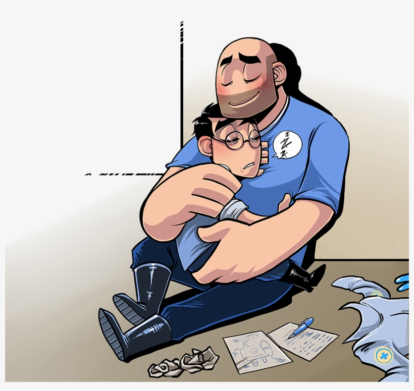 Tf2 Heavy X Medic, transparent png #7160839