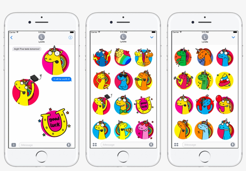 'omgeegee' Unicorn Messenger Stickers Now Available, transparent png #7168521
