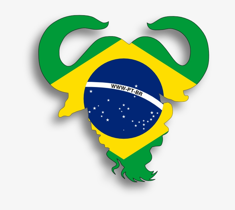 [bandeira Do Brasil Limitada Pelo Contorno Do Logo, transparent png #7168727