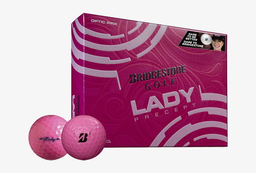 Bridgestone Lady Precept Pink Golf Balls, transparent png #7169246
