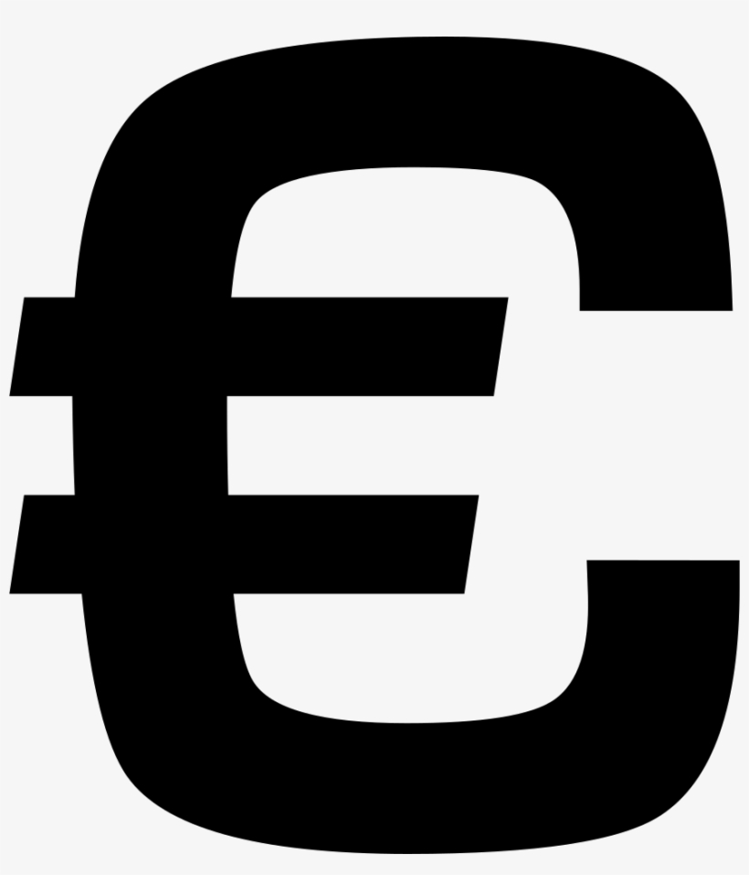 Euro Symbol Outline Comments, transparent png #7172792