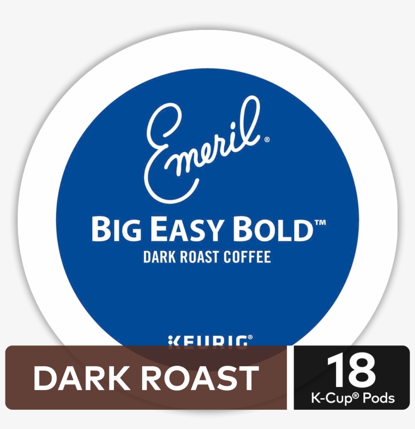 Emeril's Big Easy Bold Coffee, Keurig K-cup Pods, Dark, transparent png #7176516