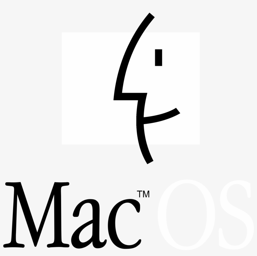 Mac Os Logo Black And White, transparent png #7177883