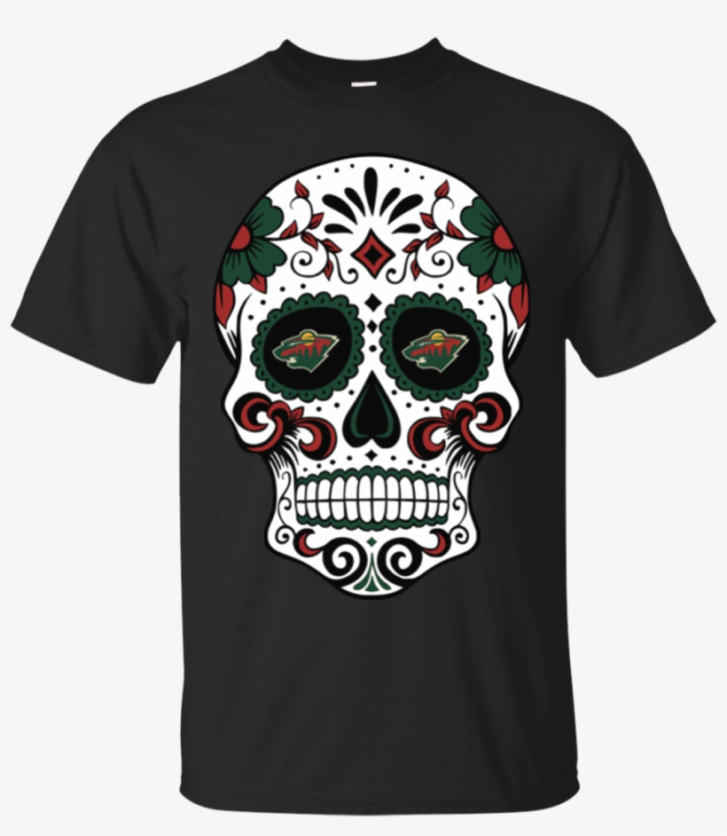 Minnesota Wild Sugar Skull T, transparent png #7178289