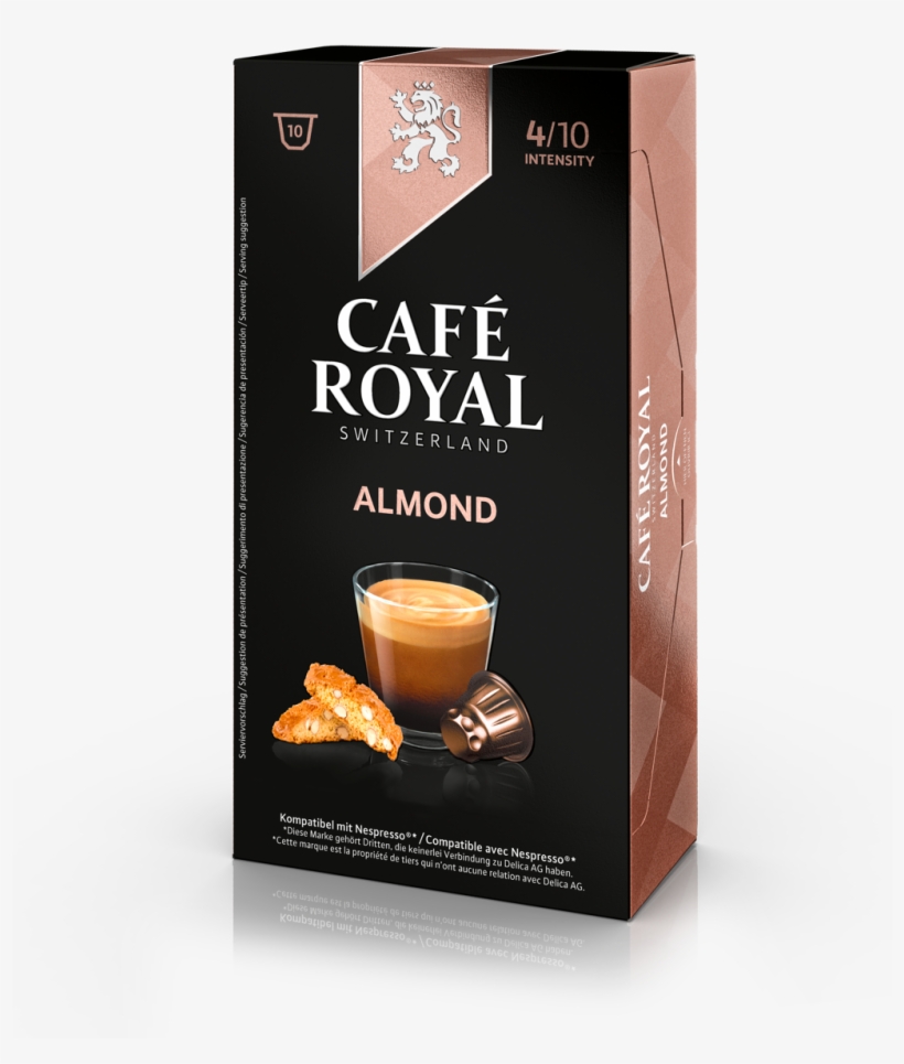 Cafe Royal Mandel Flavoured Kaffee Kapseln Nespresso, transparent png #7179026