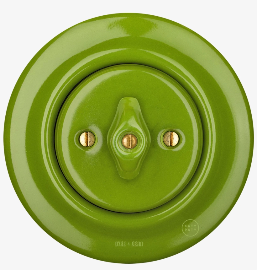 Porcelain Wall Switch Green Rotary, transparent png #7181677