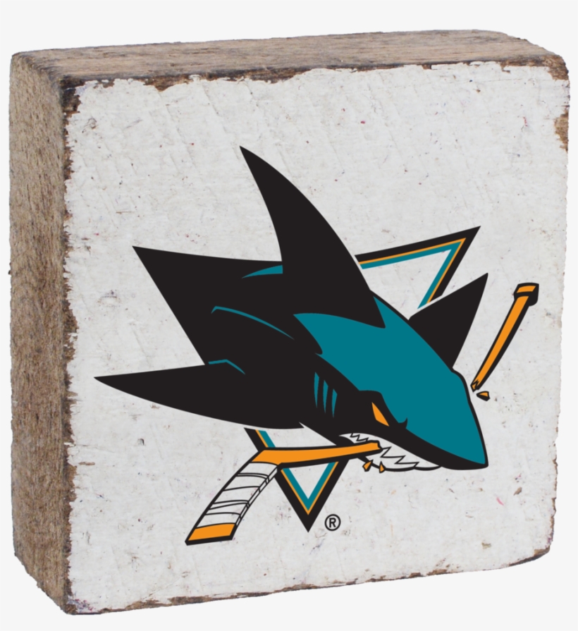 San Jose Sharks Rustic Block, transparent png #7181909