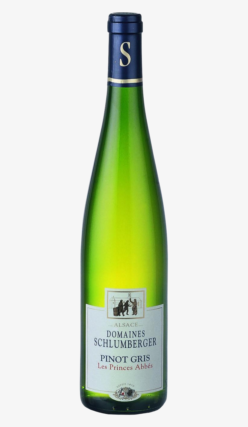 Domaines Schlumberger Pinot Gris Les Princes Abbés, transparent png #7182594
