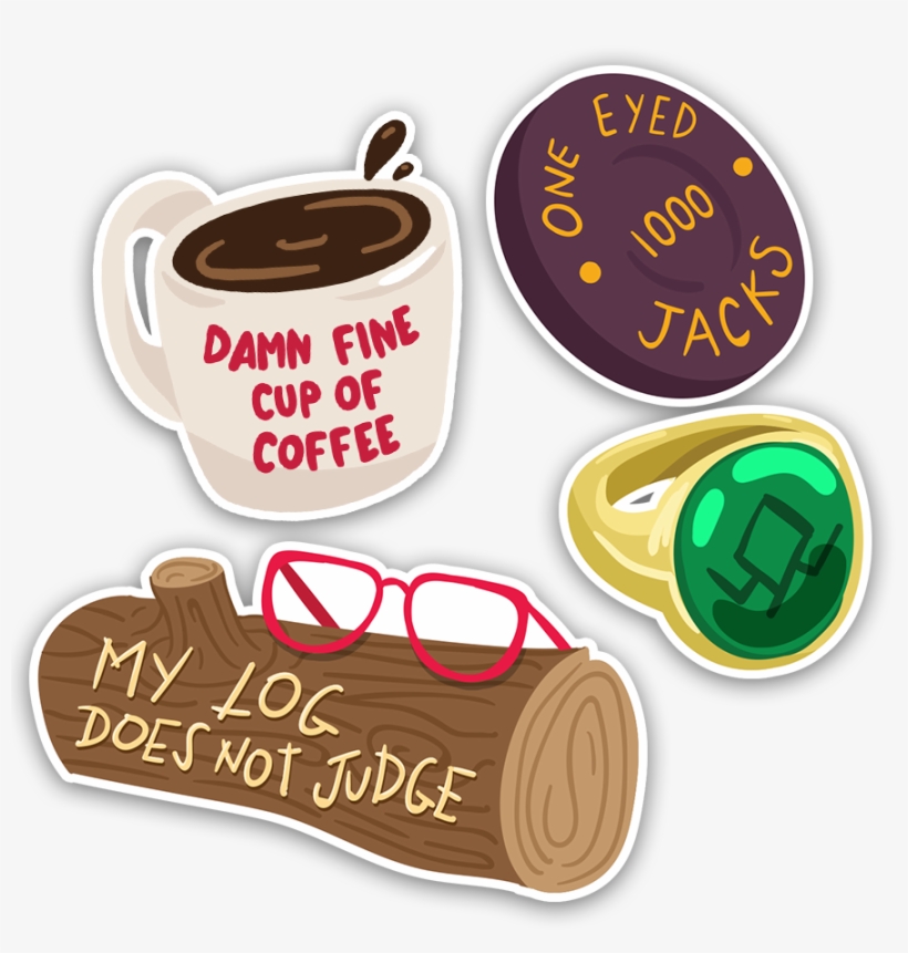 Image Of Twin Peaks Sticker Pack, transparent png #7183798