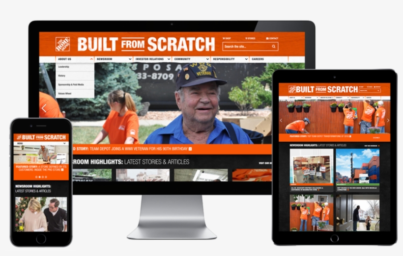 Homedepot Responsive, transparent png #7183980