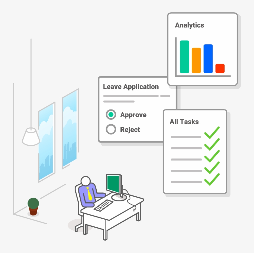 Gain Visibility Into Each Employee's Workday And Track, transparent png #7185914