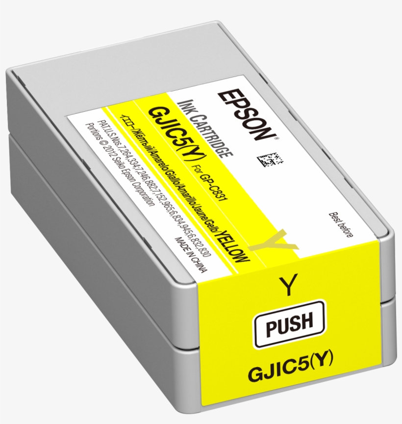 Epson Gp-c831 Yellow Pigment Ink Cartridge, transparent png #7187846