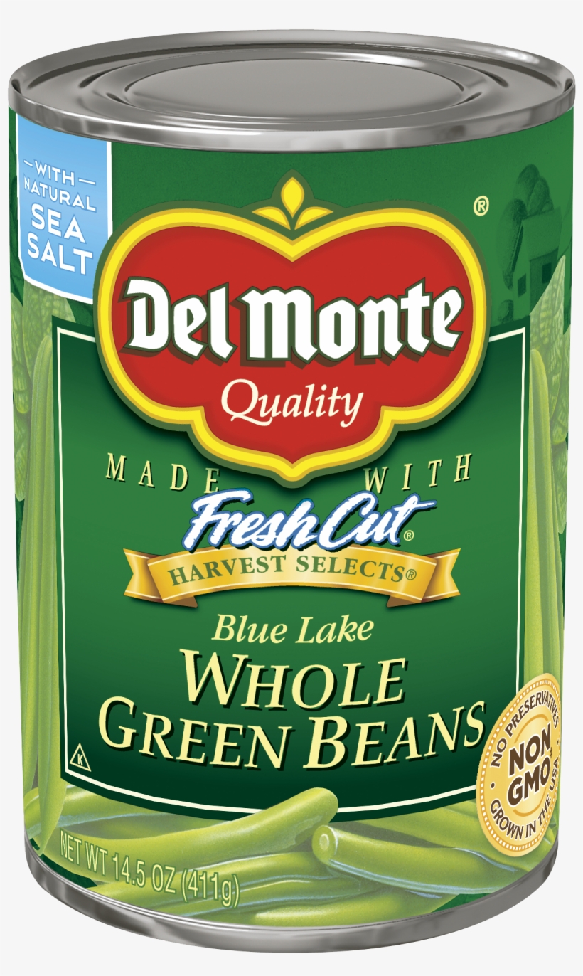 Del Monte Whole Green Beans,, transparent png #7189774