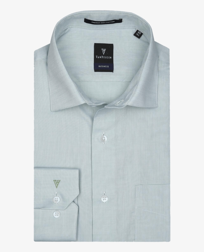 Mens Full Sleeves Slim Fit Formal Fill A Fill Shirt, transparent png #7189944