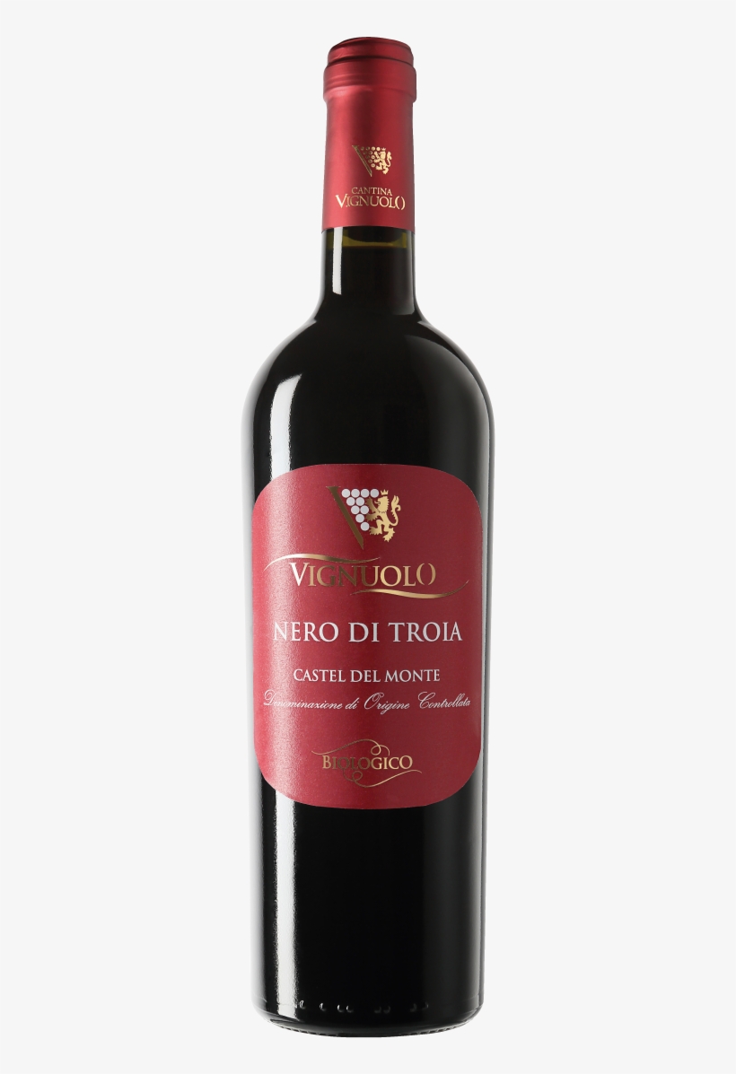 Bottiglia Di Vino Rosso Nero Di Troia Doc Castel Del, transparent png #7190325