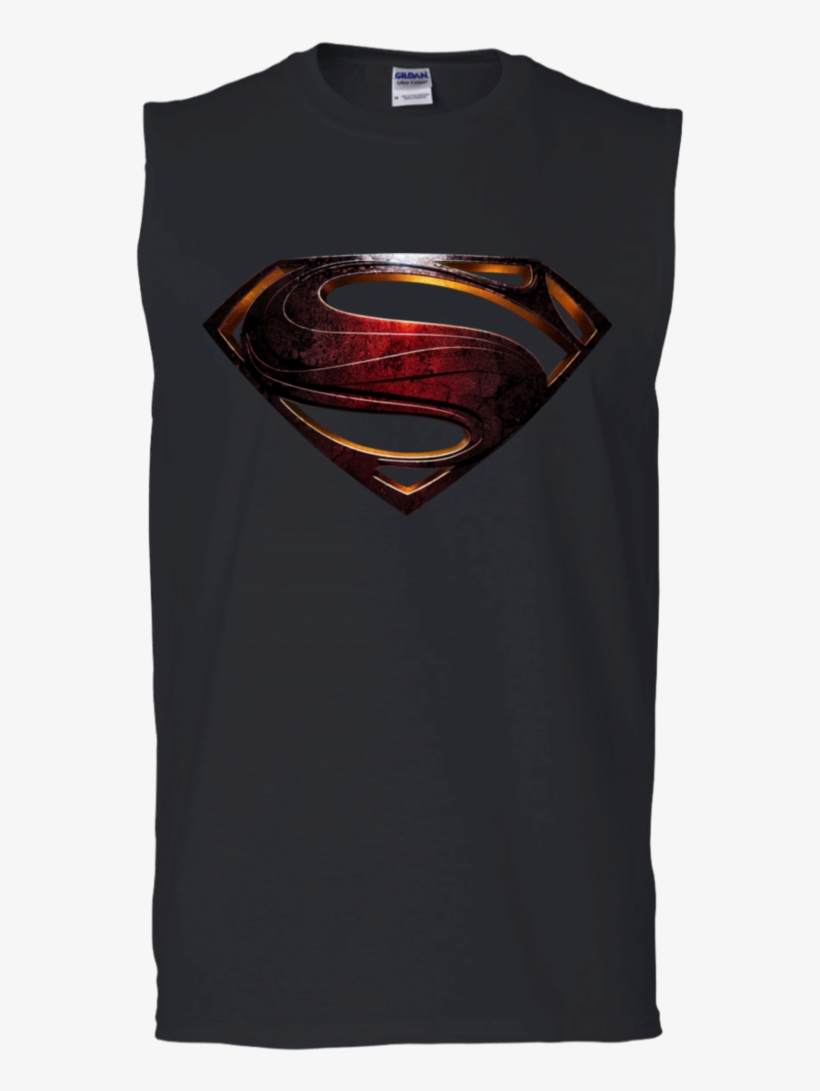 Superman S Shield G270 Gildan Men's Ultra Cotton Sleeveless, transparent png #7190870