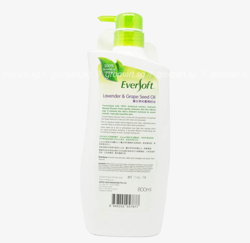 Eversoft Relax & Rejuvenate Beauty Shower Foam, transparent png #7190874