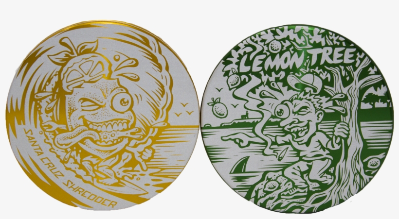 The "surfing Lemon" & "crazy Shawn" Etched Grinder, transparent png #7193125