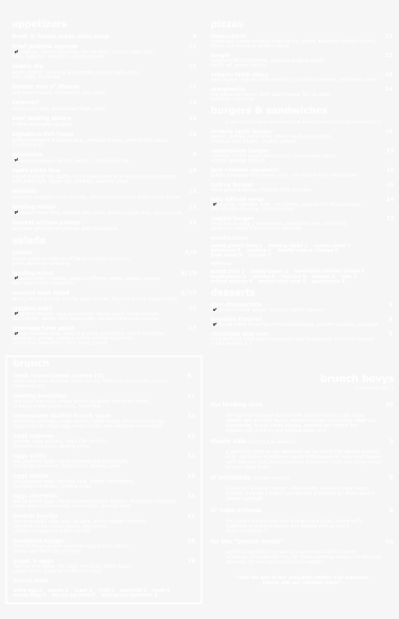 Menu-brunch, transparent png #7194852