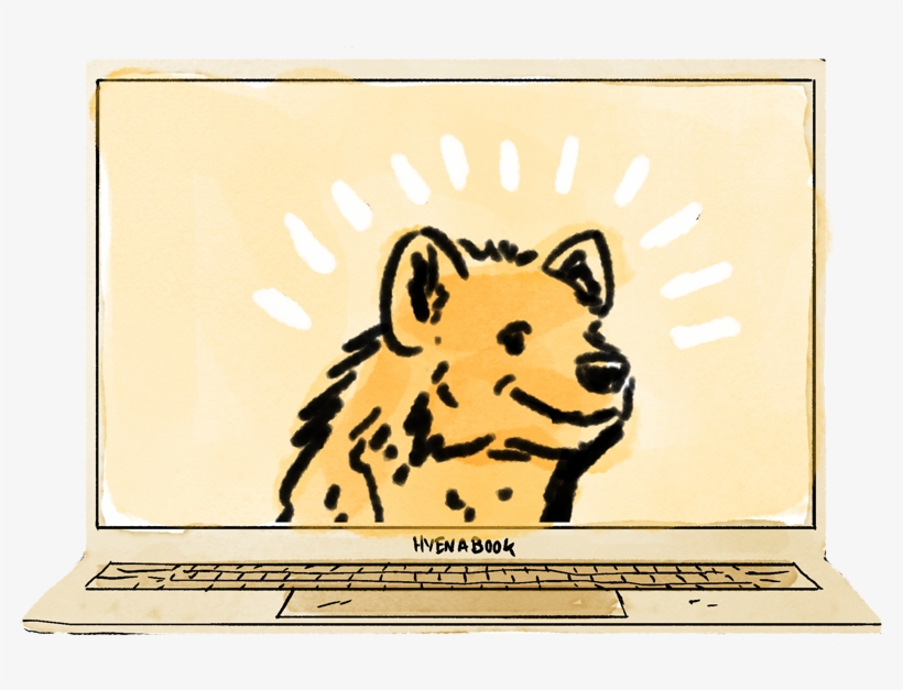 Hyena Laptop, transparent png #7195484
